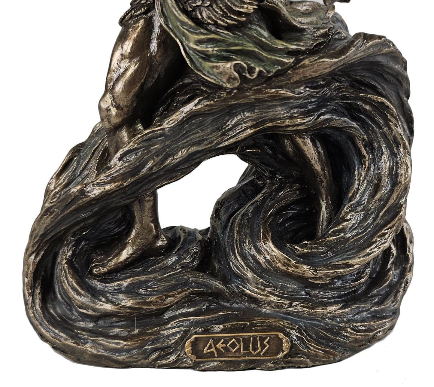 7 1/2" Greek Mythology God Aeolus Ruler of the Winds Bronze Color