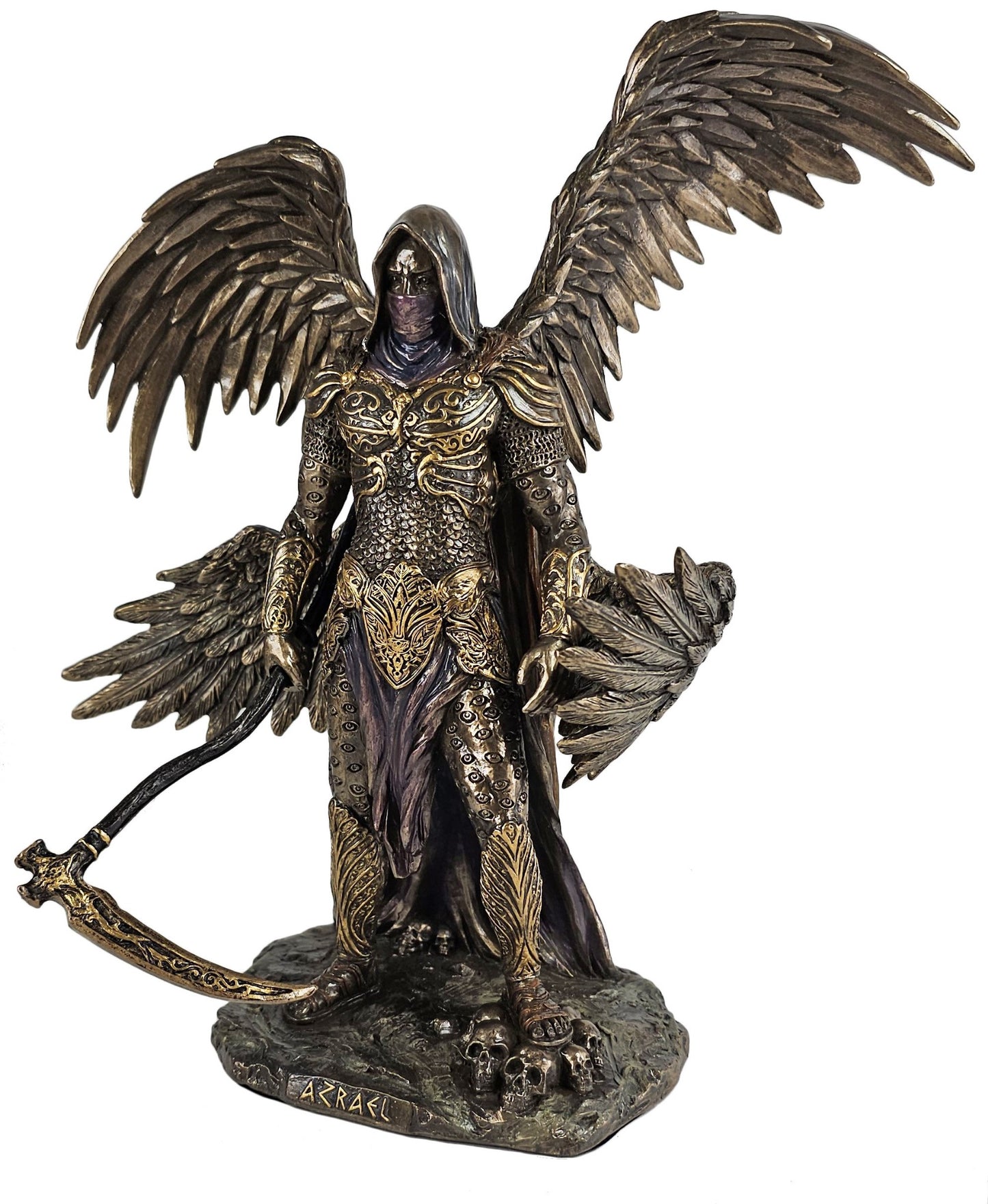 10 1/2" Azrael Archangel of Death Statue Bronzed Finish Statue