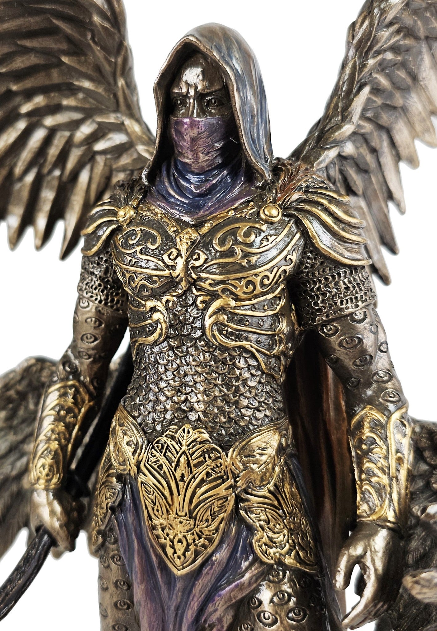 10 1/2" Azrael Archangel of Death Statue Bronzed Finish Statue