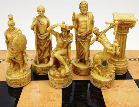 Greek Mythology Gods Chess Men Pieces Set Zeus Hera and More - NO BOARD