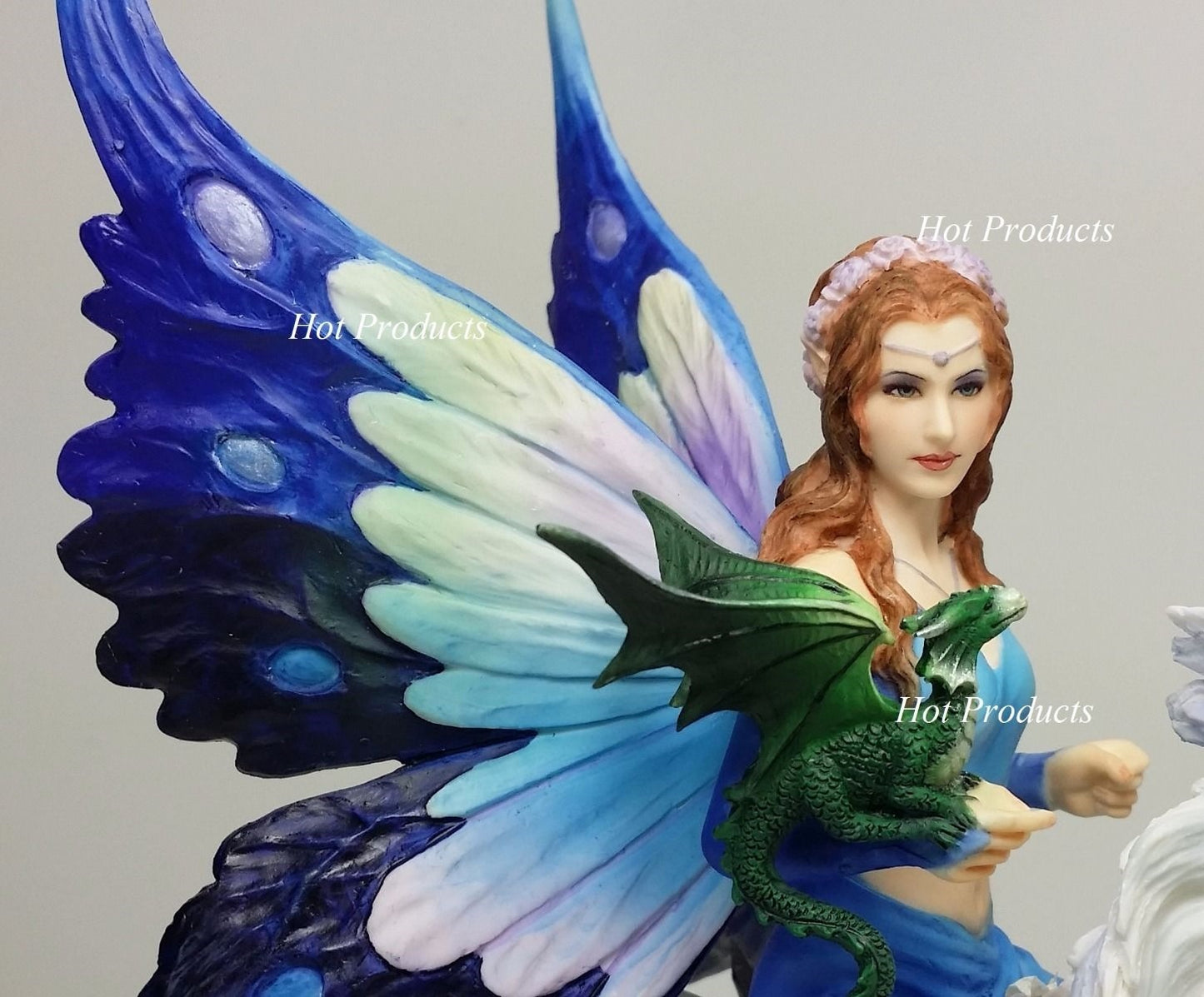 10 1/2" ANNE STOKES Realm of Enchantment Fairy Unicorn Dragon Fantasy Statue