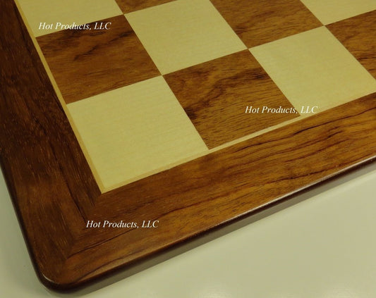 20 1/2" Padauk & Maple Wood Chess Board