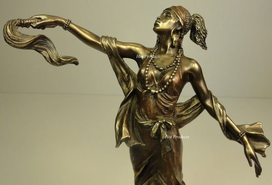 9" ORISHA OYA Goddess of Wind Yoruba African Statue Sculpture Bronze Finish