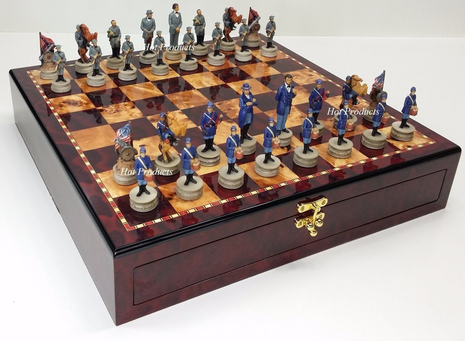 US American Civil War General Queens Chess Set 17