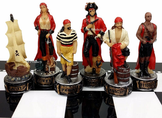 Pirates Vs Royal Navy Pirate Chess Men Set - NO BOARD