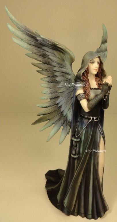 ANNE STOKES HARBINGER Dark Angel of Death Gothic Fairy Statue Hand Painted