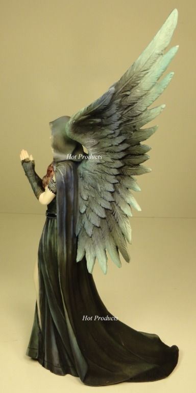 ANNE STOKES HARBINGER Dark Angel of Death Gothic Fairy Statue Hand Painted