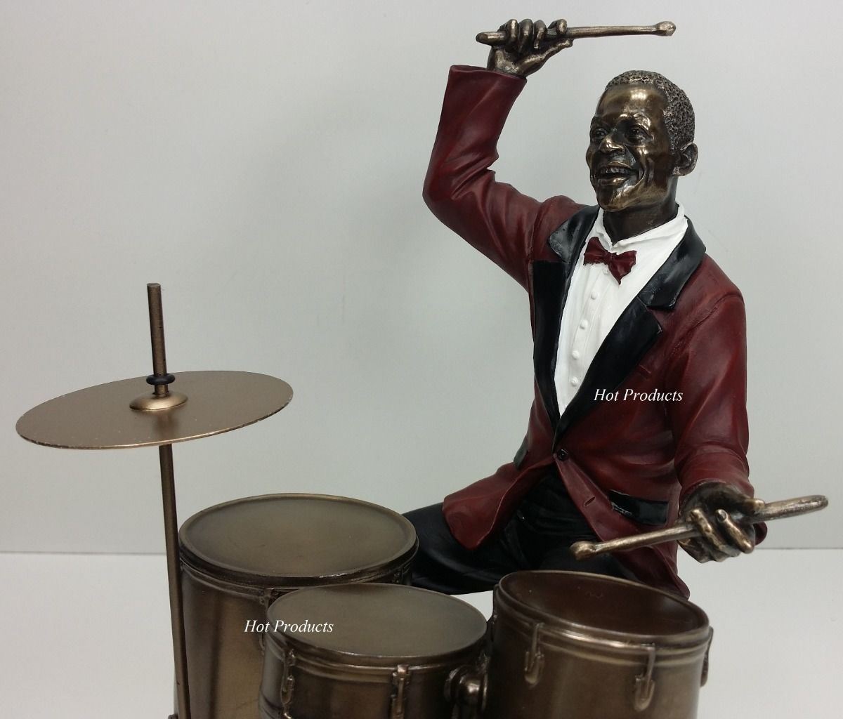 10 3/4" Jazz Band Collection - Drum Player Home Décor Statue Sculpture Figurine