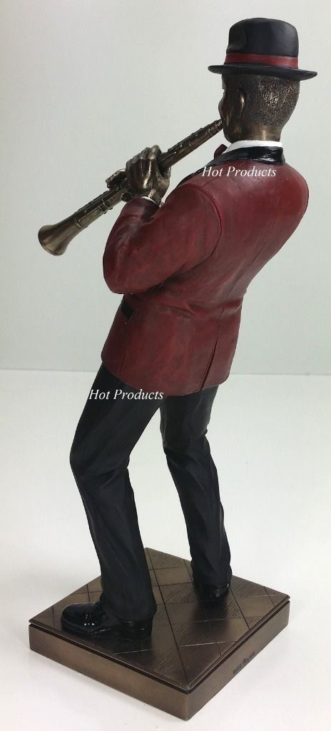 11 3/4" Jazz Band Collection - Clarinet Player Home Décor Statue Sculpture