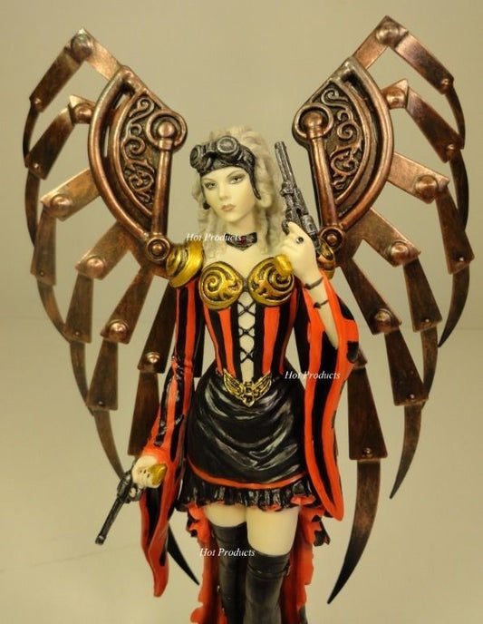 Anne Stokes Avenger Steampunk Gothic Angel Statue Hand Painted Sculpture