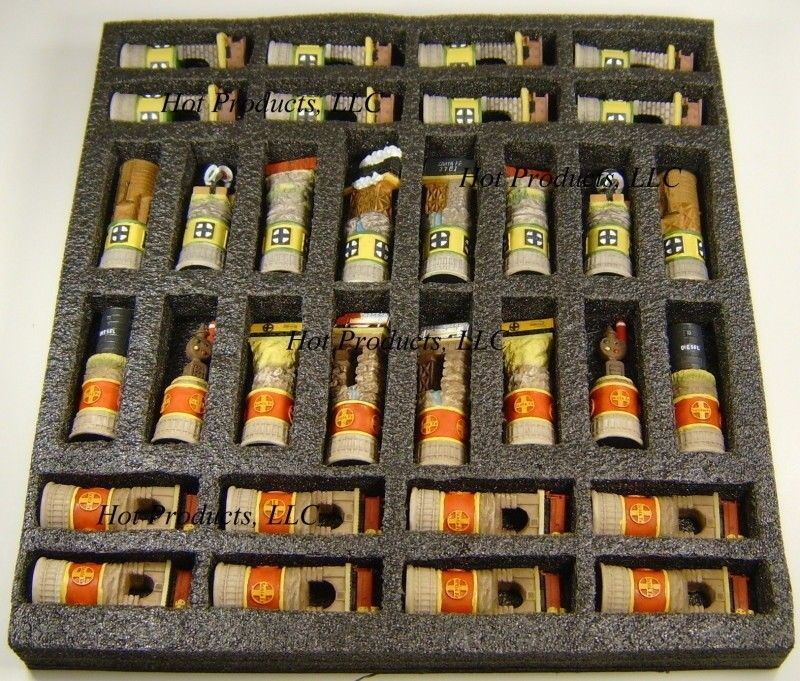 Santa Fe Railway Trains Steam vs Diesel Train Men Chess Set - NO Board