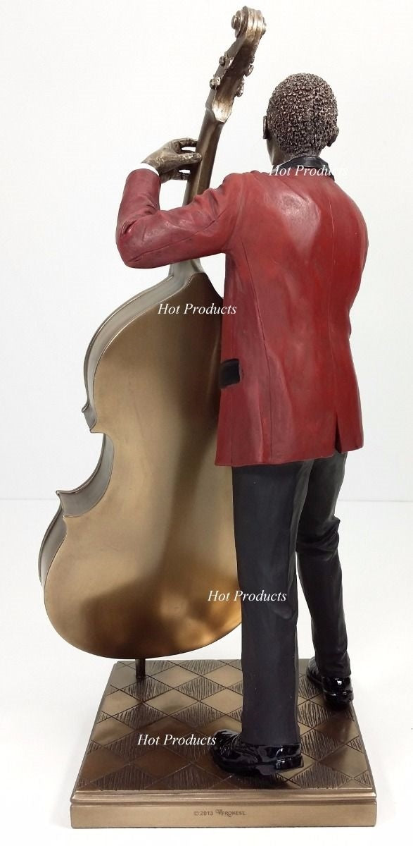 Jazz Band Collection - Double Bass Guitar Player Home Decor Statue Sculpture