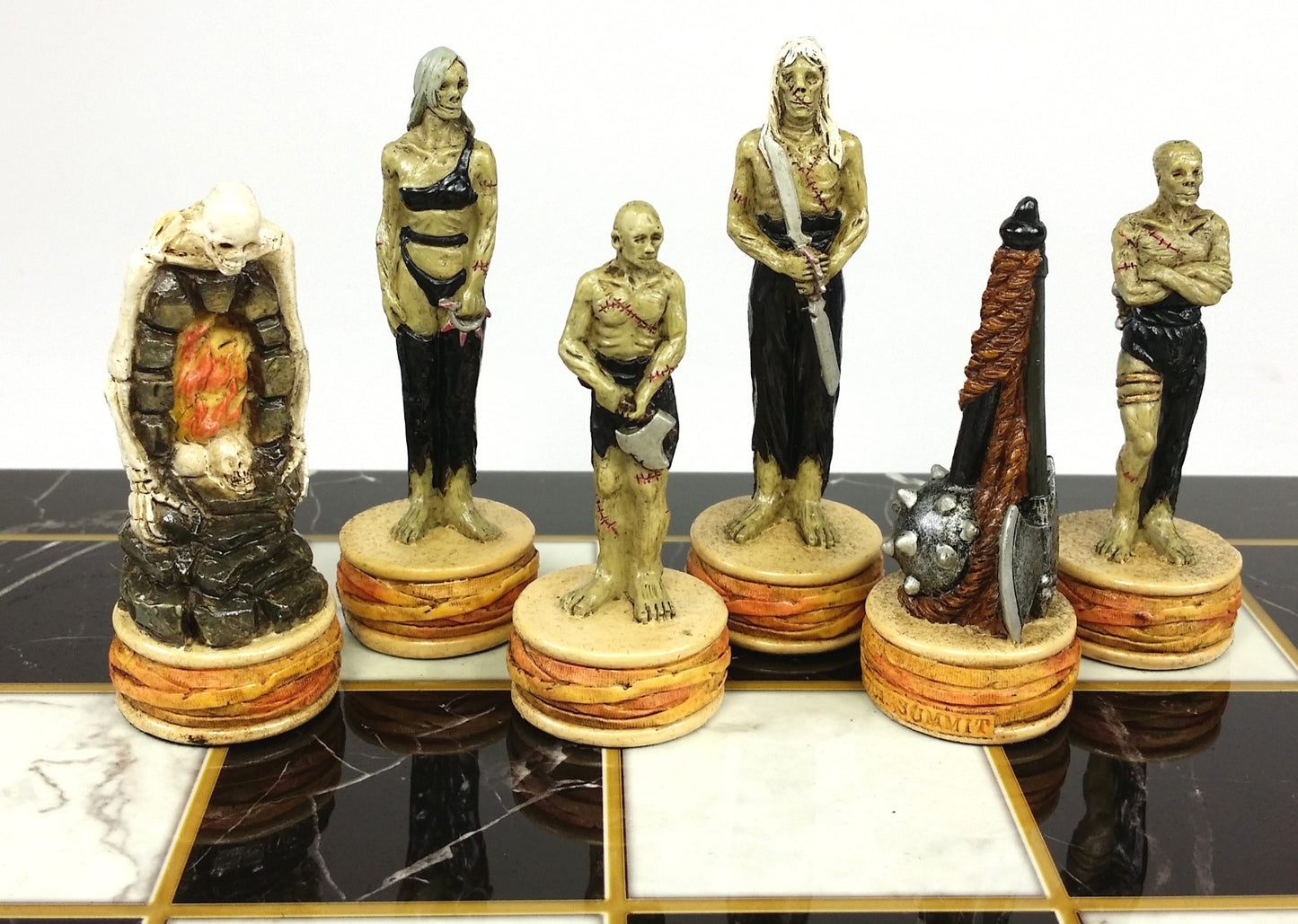 Zombie Slayer Gothic Fantasy Set of Chess Men Pieces - NO BOARD