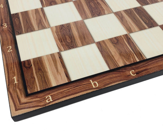 17 inch Cedar Color Laminate Chess Board with 1 15/16 inch Squares