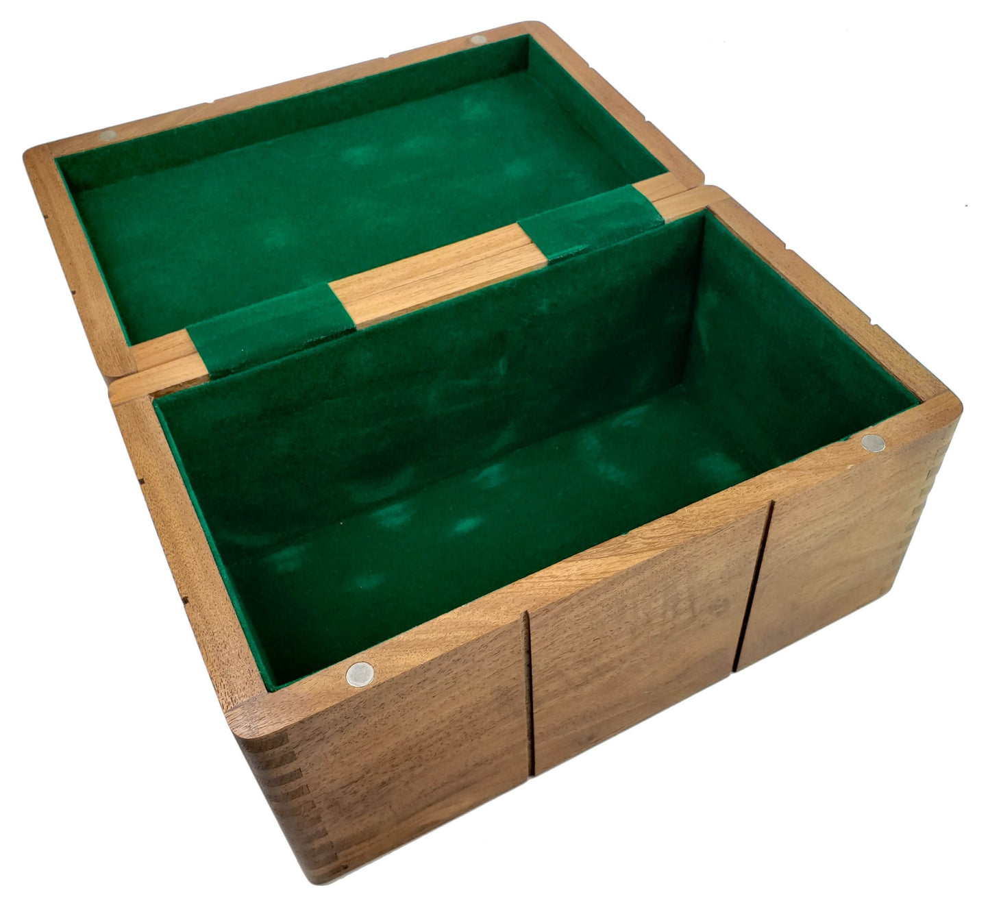 Acacia Wood Felted Storage Box For Up To 3 3/4 to 4 1/2" Staunton Chess Men Set