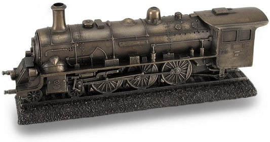 10 1/2" Steam Locomotive Train Engine Collectible Statue Antique Bronze Color
