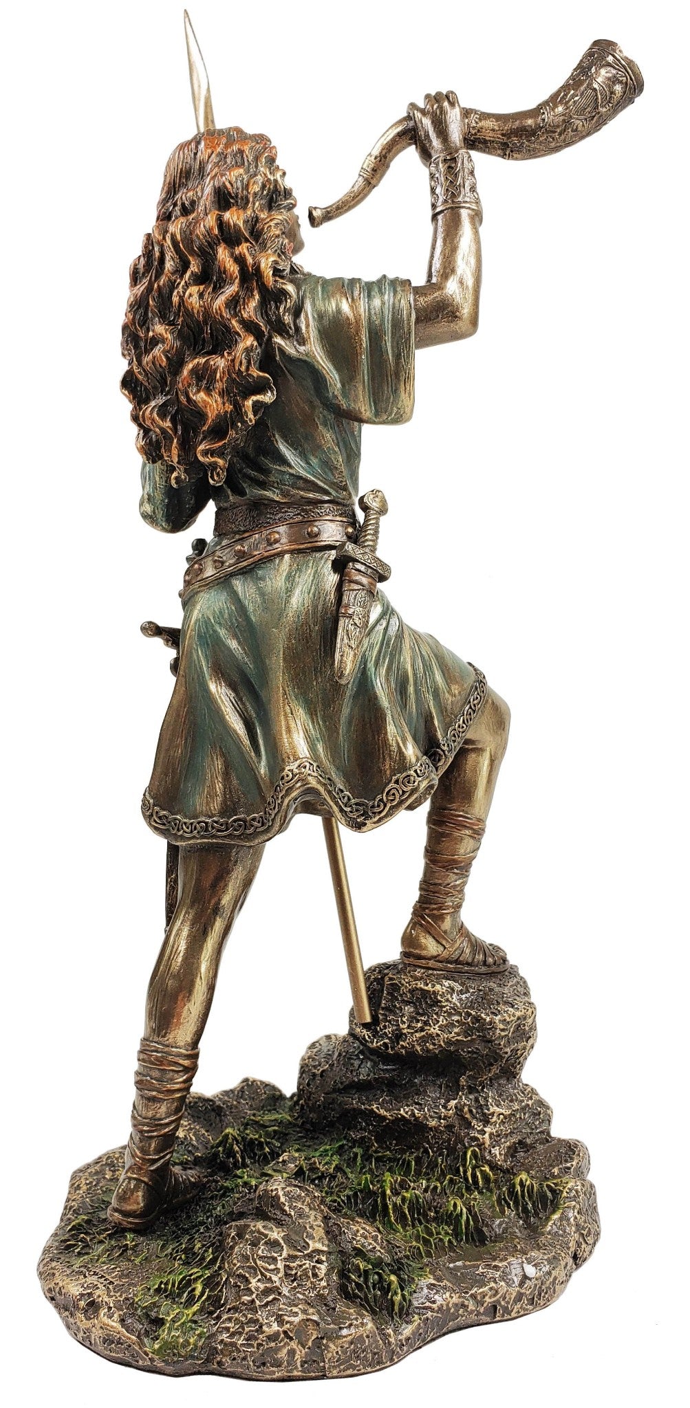 10 1/2 Inch Boudica Viking Celtic Warrior Queen of Iceni Statue Bronze Color