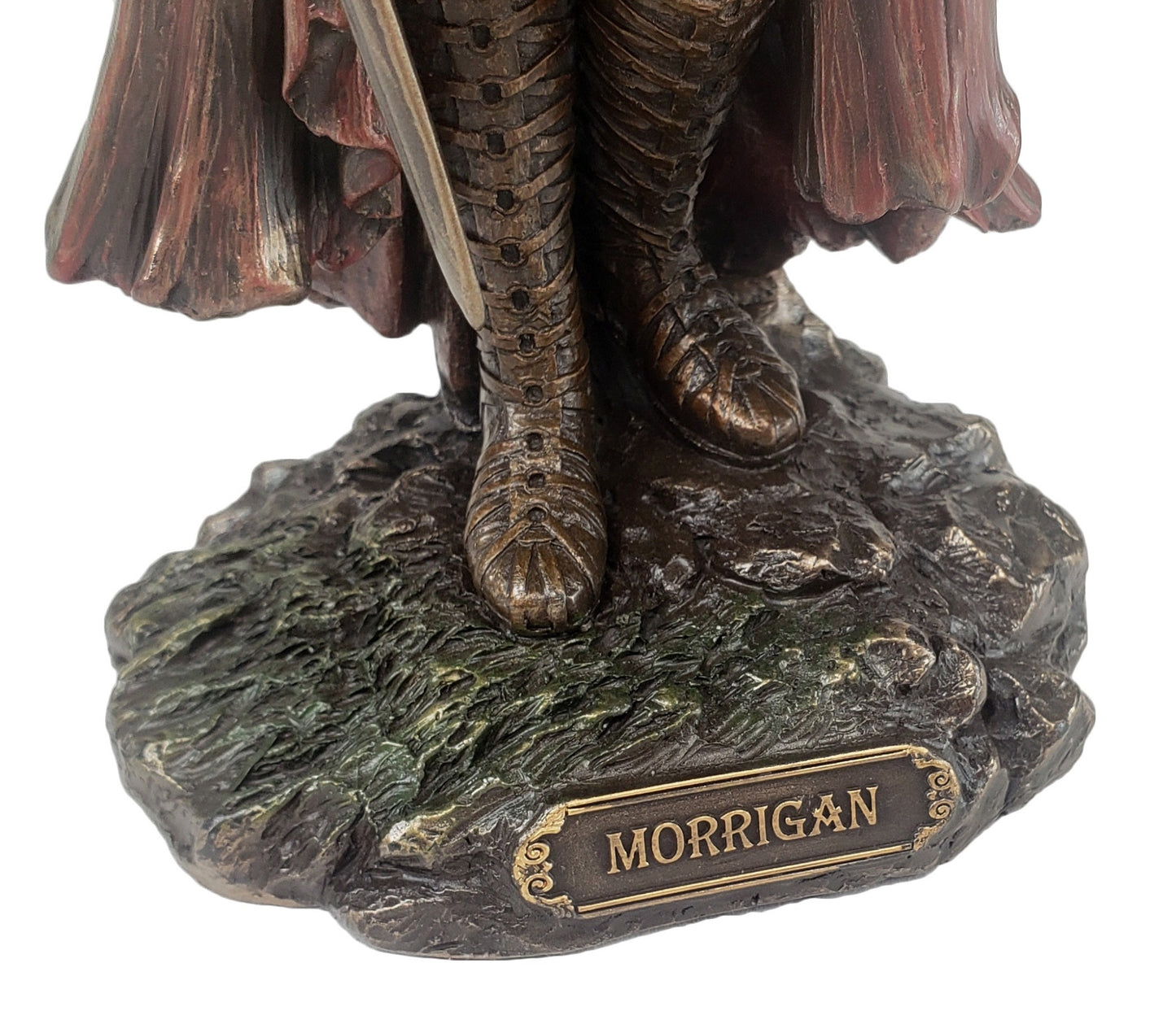 Veronese 11" Morrigan Celtic Raven Goddess of War and Death Statue Bronze Finish