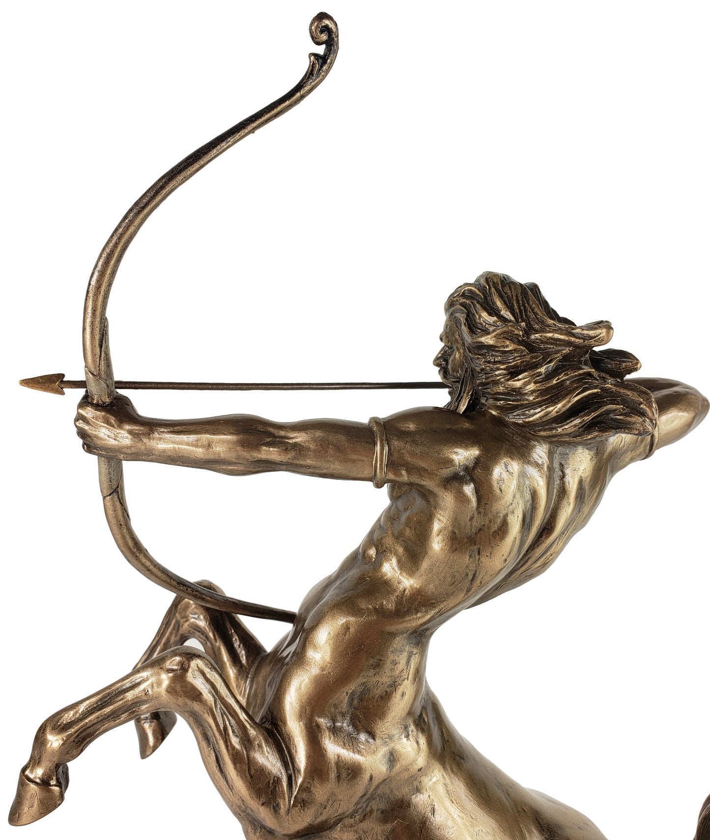 14" Centaur Shooting Bow Greek Mythology 1/2 Human & Horse Statue Bronze Clor