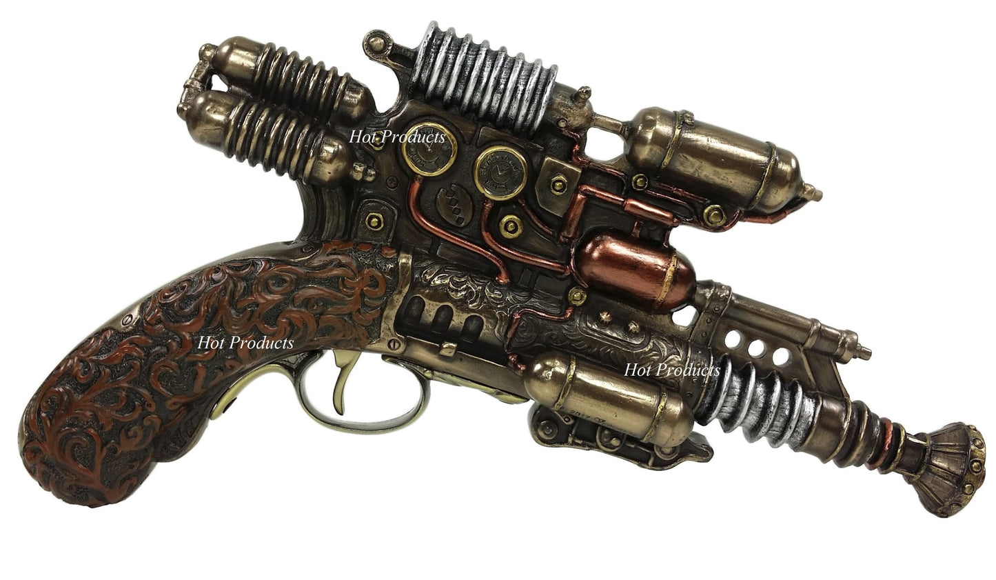 Gauss Coil Steampunk Display Pistol Gun Prop Gun Statue Figurine