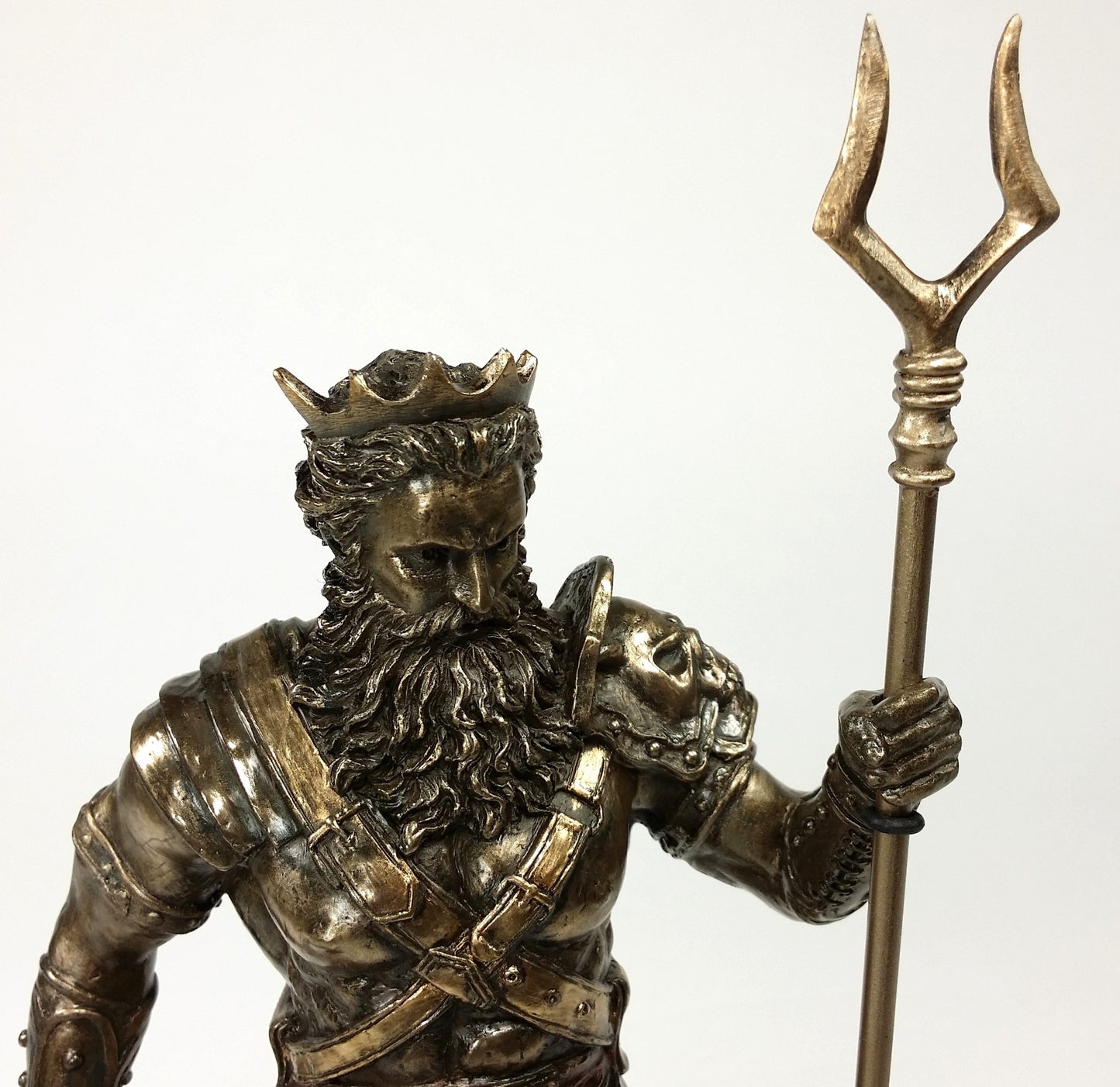 HADES Standing With CERBERUS Greek Mythology Underworld God Statue Bronze Color