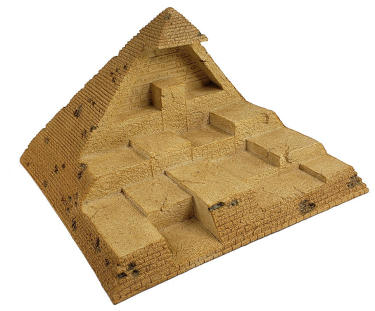 11 Inch Pyramid Stand for Egyptian Gods Statue / Figurine set Sand Color