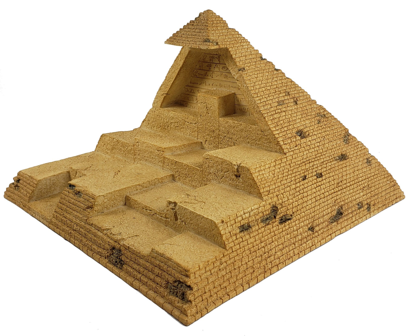 11 Inch Pyramid Stand for Egyptian Gods Statue / Figurine set Sand Color