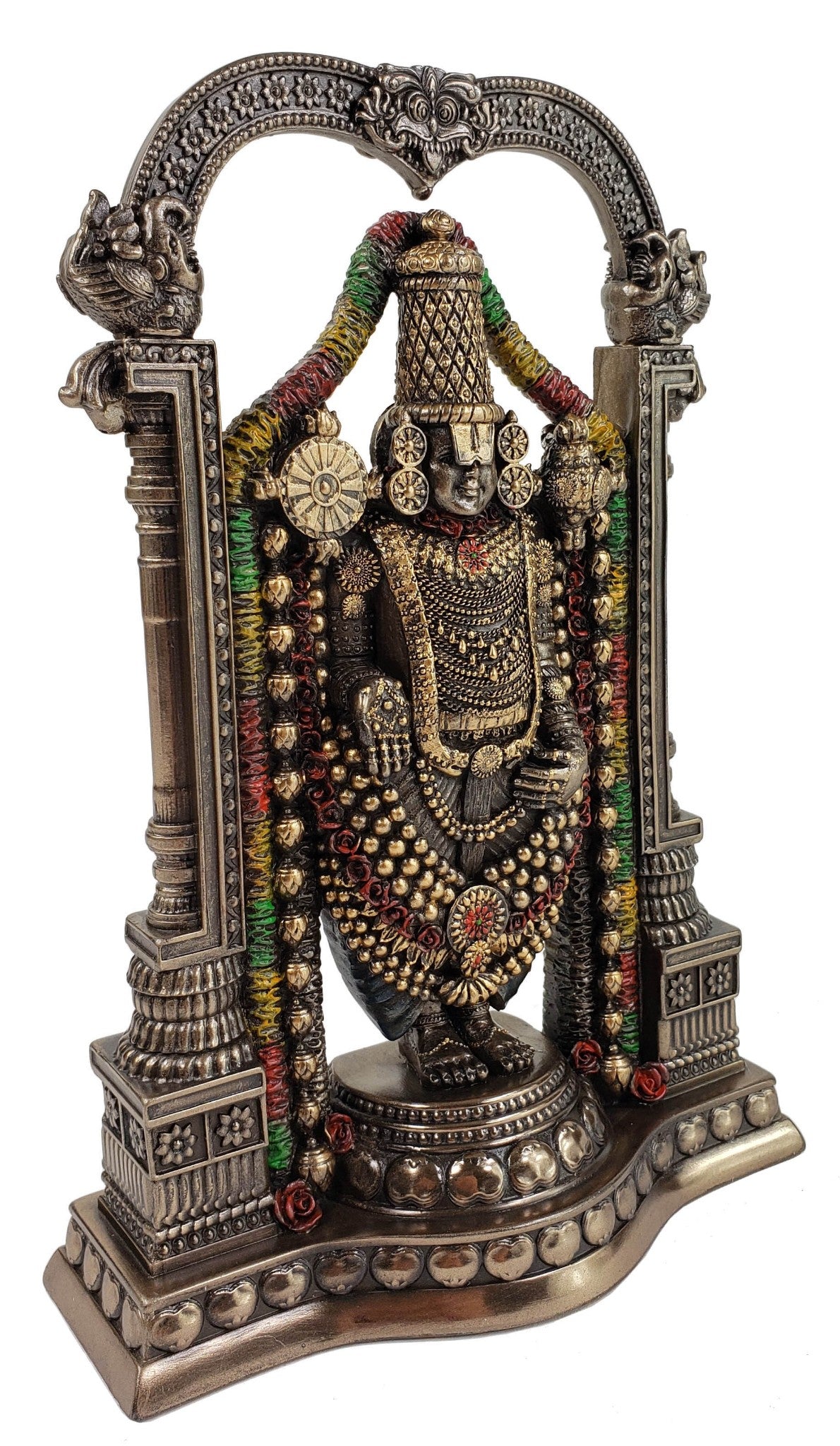 8 3/4 inch Venkateswara Lord Balaji Hindu God Statue Antique Bronze Finish