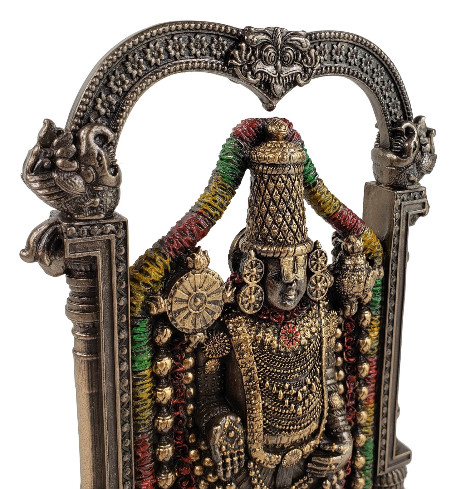 8 3/4 inch Venkateswara Lord Balaji Hindu God Statue Antique Bronze Finish