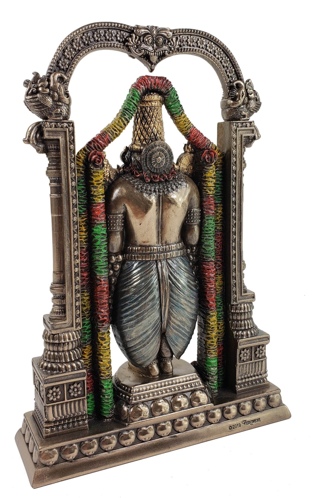 8 3/4 inch Venkateswara Lord Balaji Hindu God Statue Antique Bronze Finish