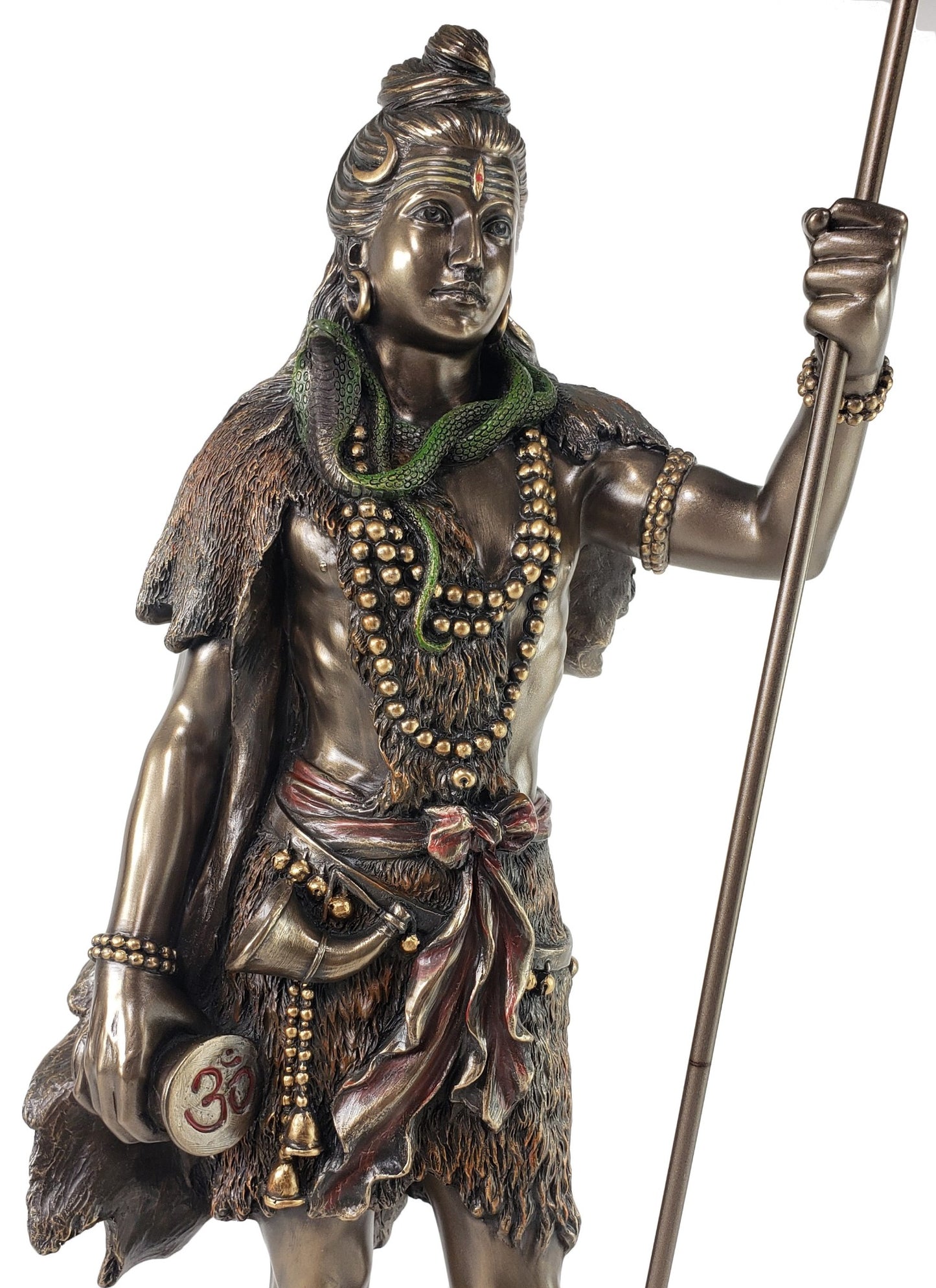 Large 20 Inch Hindu Destroyer of Evil God Shiva Standing Antique Bronze Finish