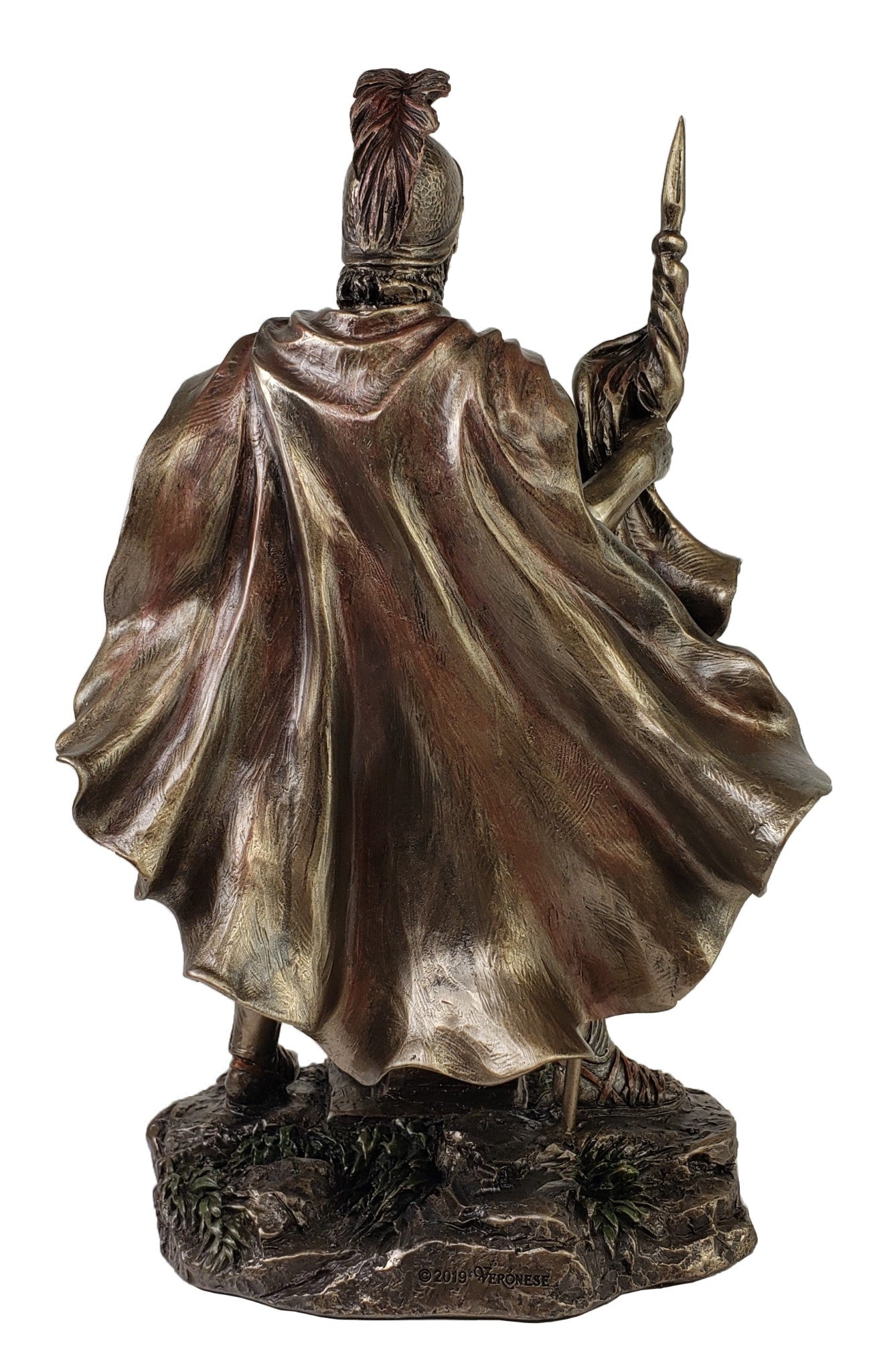 9" Saint Florian Patron of Firefighter Fireman Bronze Color Religious Statue