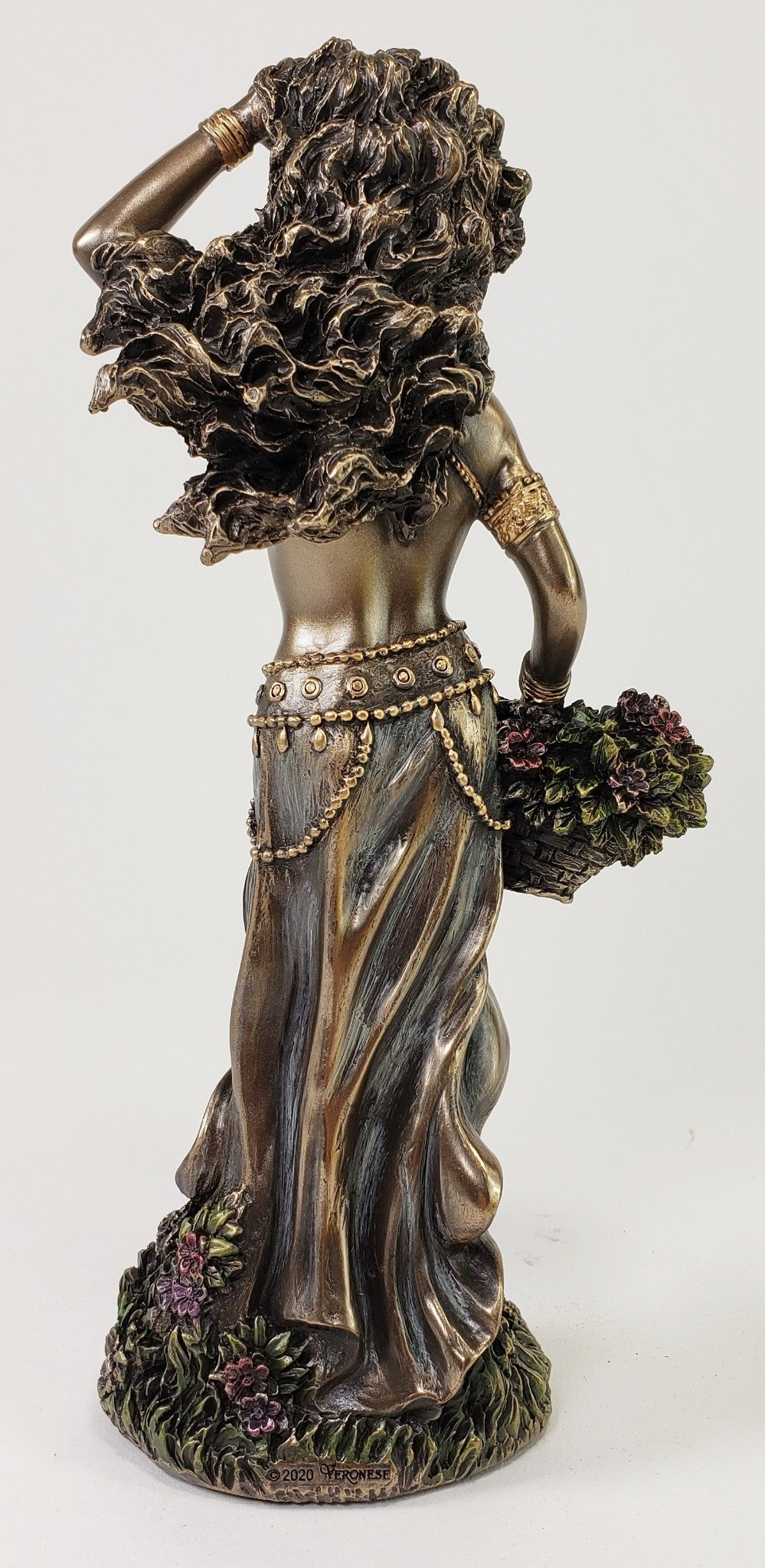 8 1/2" ORISHA AJA Santeria Goddess Forest and Herbs African Statue Bronze Color