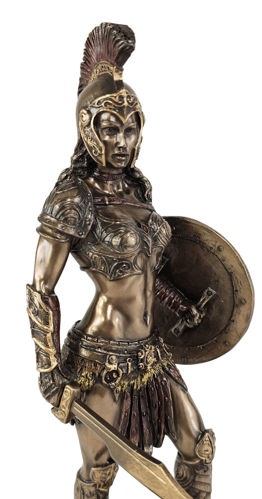 9" Greek Mythology Amazon Queen Penthesilea Bronze Color