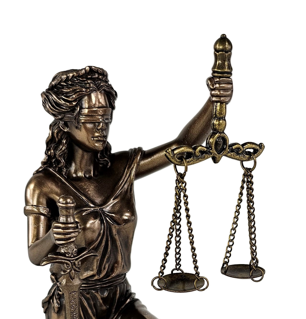 6 1/2" Blind Lady Justice Kneeling w/ Scales Lawyer Attorney Desk Statue